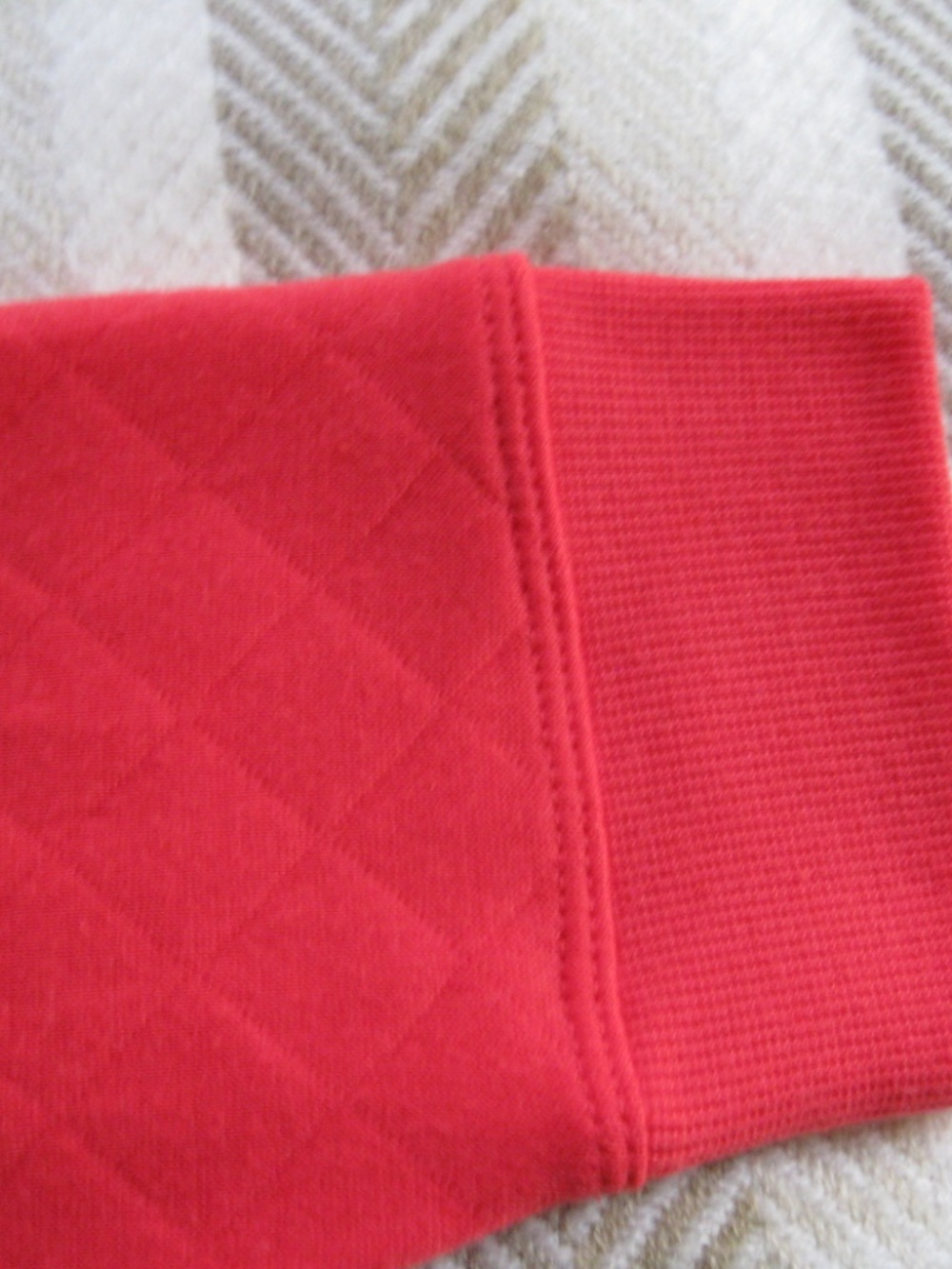 NWT Croft and Barrow lightweight quilted orange women's top plus size 1X - Picture 5 of 7